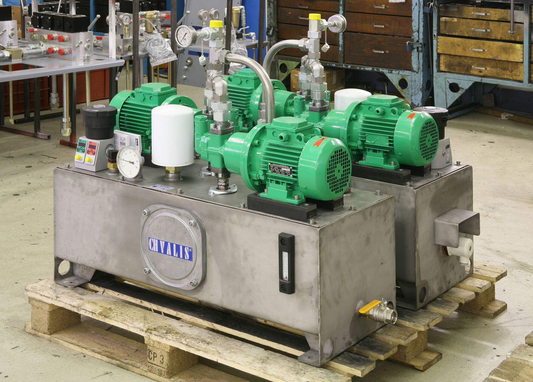 Central lubrication systems CHVALIS s.r.o. Hydraulics Pneumatics